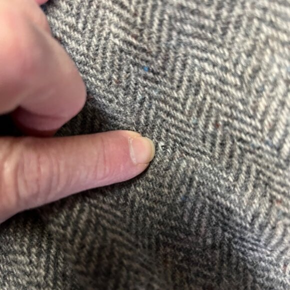 Farah Westernwear Mens Gray Herringbone 100% Wool  Sportcoat Jacket 46L - Read - Picture 15 of 15